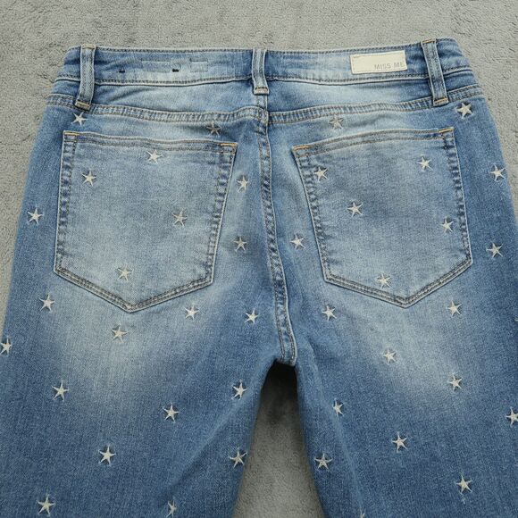 Miss Me Jeans Women's Size 28 Blue Mid-Rise Ankle Skinny 27" Inseam Distressed - Picture 14 of 16